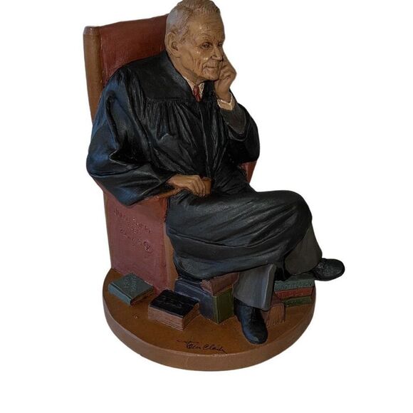 Tom Clark Gnome Figurine SIGNED Judge Snepp Vintage sculpture lawyer gift court - Picture 2 of 16